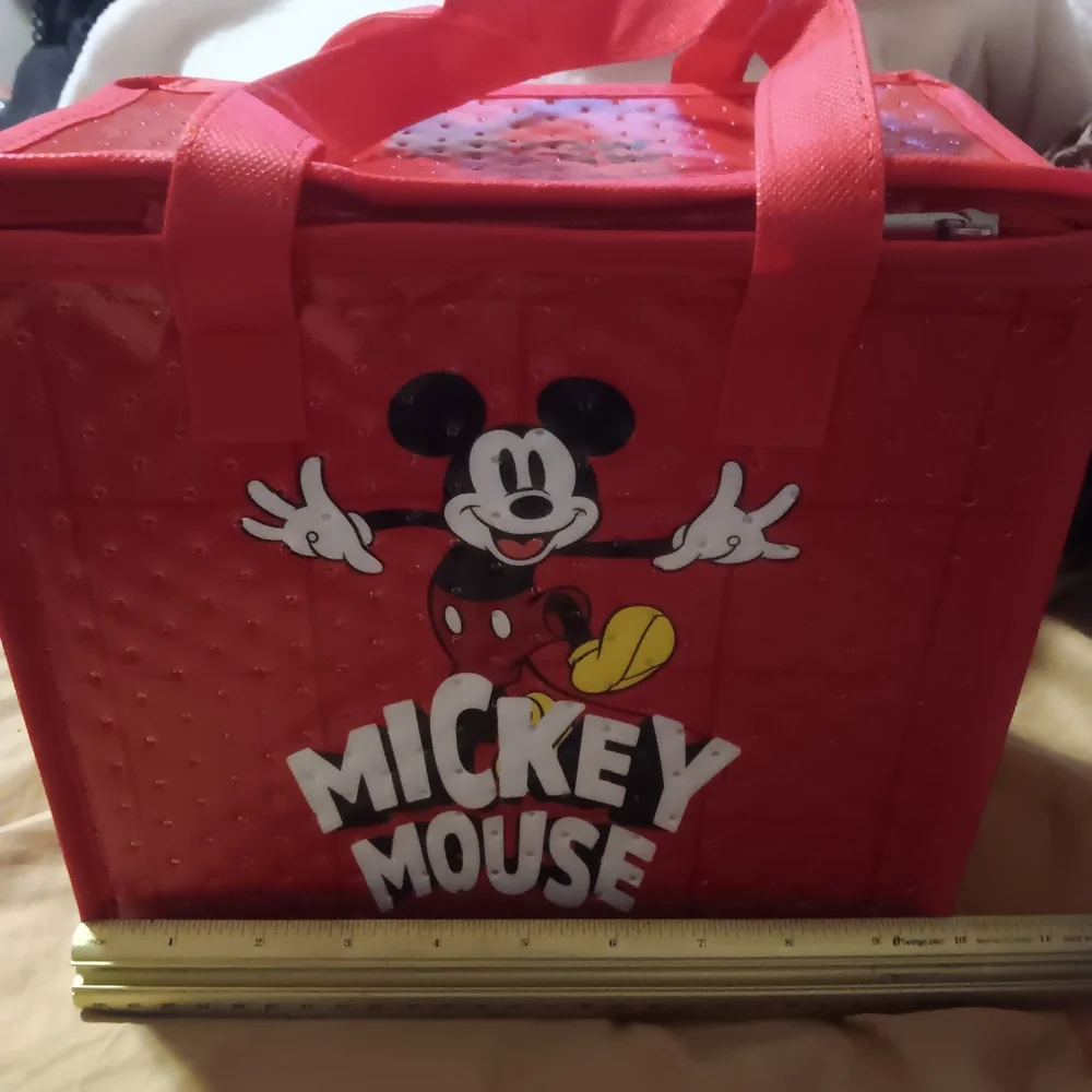 Red Mickey Mouse Insulated Tote